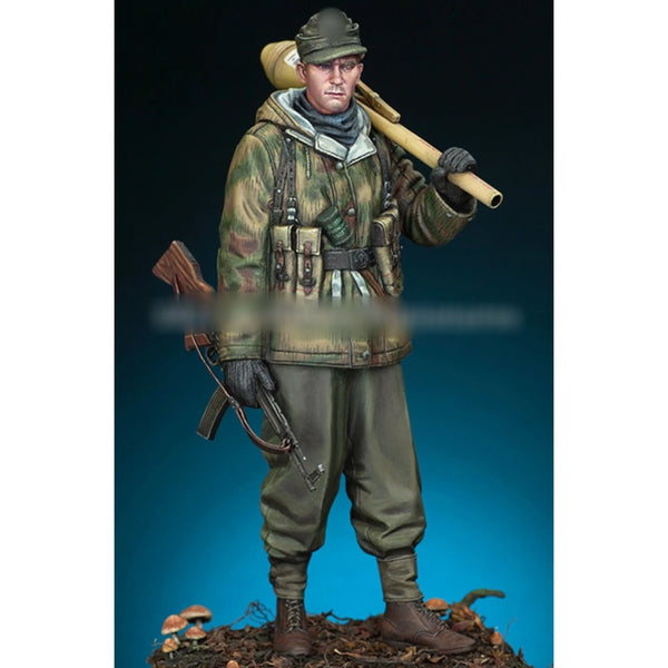 1/16 WWII German Infantry with Entrenching Tool, Resin Model Figure Kit, Unassembled and Unpainted