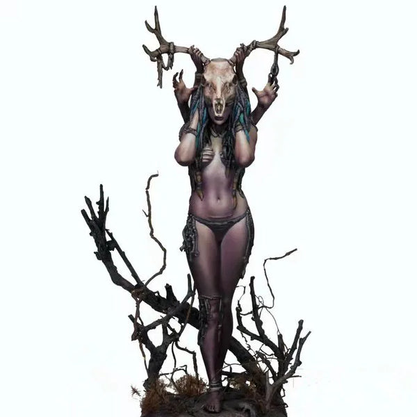 1/24 Dark Fantasy Demonic Female, Resin Model Figure Kit, Fantasy Theme, Unassembled and Unpainted