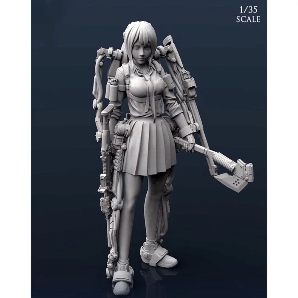 1/35 Soldier, Resin Model Figure Kit, Anime Theme, Unassembled and Unpainted