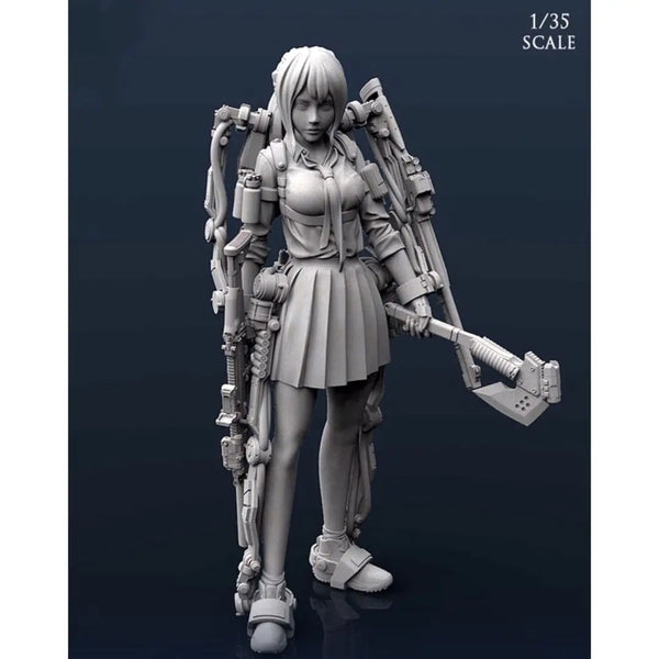 1/35 Soldier, Resin Model Figure Kit, Anime Theme, Unassembled and Unpainted