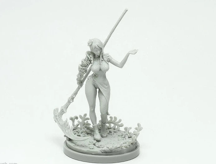 1/6 Female Cleric, Resin Model Figure Kit, Fantasy Theme, Unassembled and Unpainted