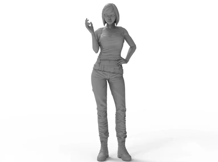 1/35 Modern Athletic Female, Resin Model Figure Kit, Unassembled and Unpainted