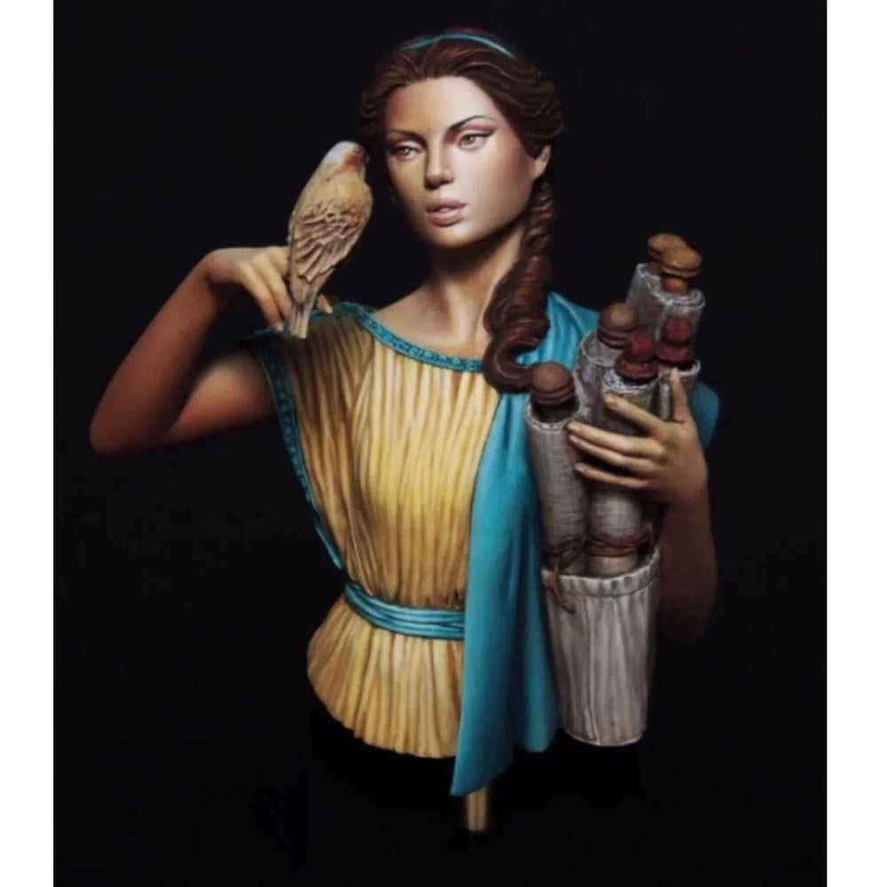 1/10 Falconer with Ornate Armor, Resin Model Bust Kit, Fantasy Theme, Unassembled and Unpainted