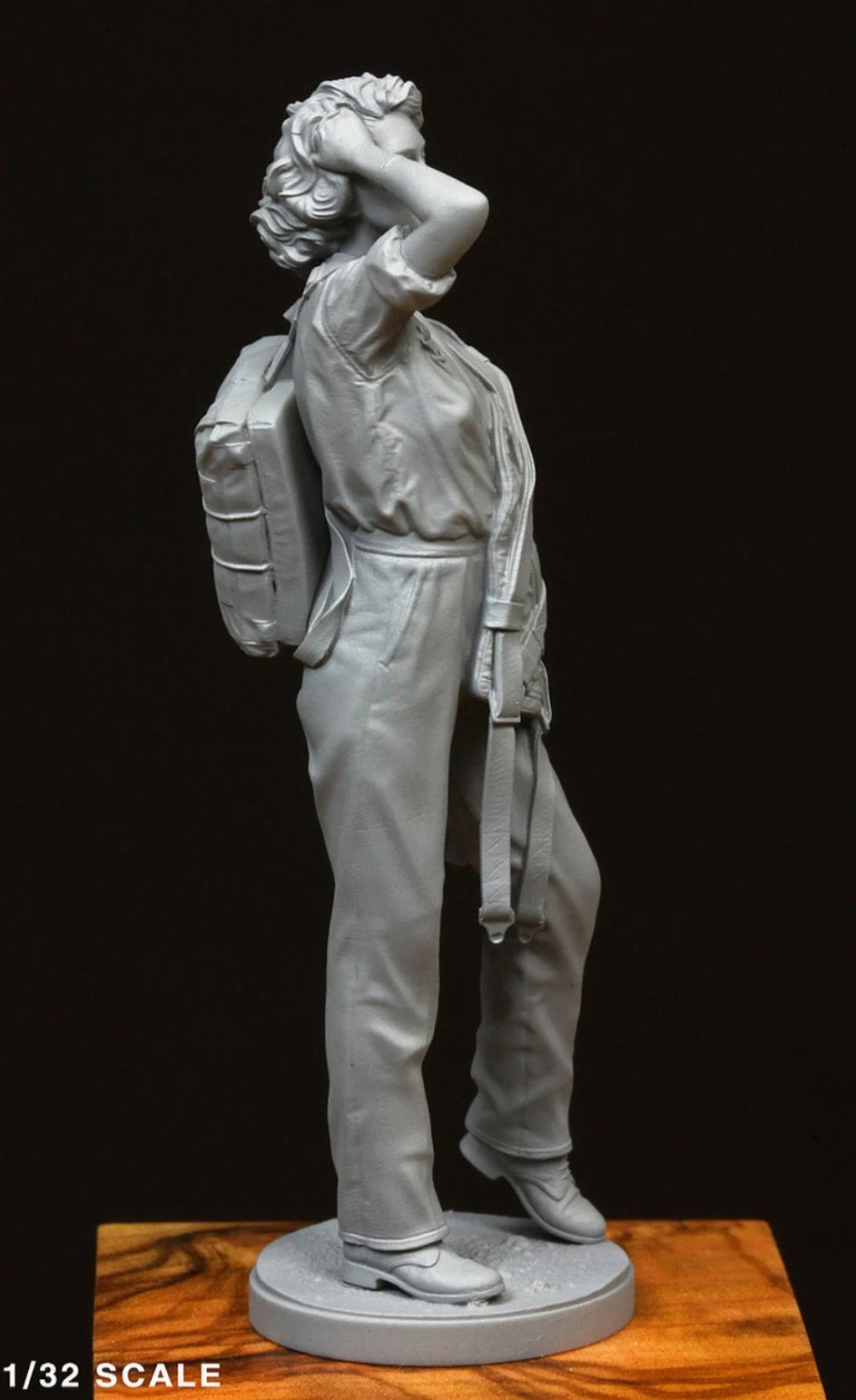 1/32 Historical 1940s-50s Pin-up, Resin Model Figure Kit, Unassembled and Unpainted
