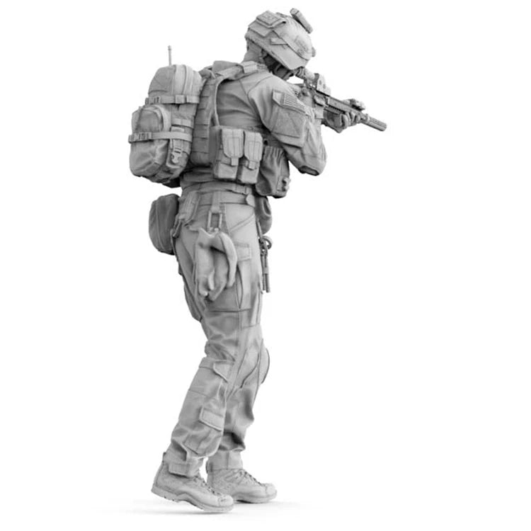 1/16 Modern US Tactical Operator Plate Carrier, Resin Model Figure Kit, Unassembled and Unpainted