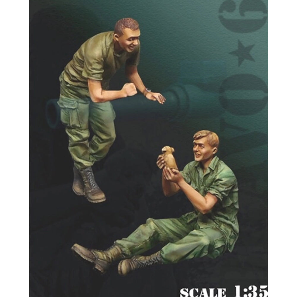 1/35 Modern Military Combat Soldiers, 5 Figures, Resin Model Figure Kit, Unassembled and Unpainted