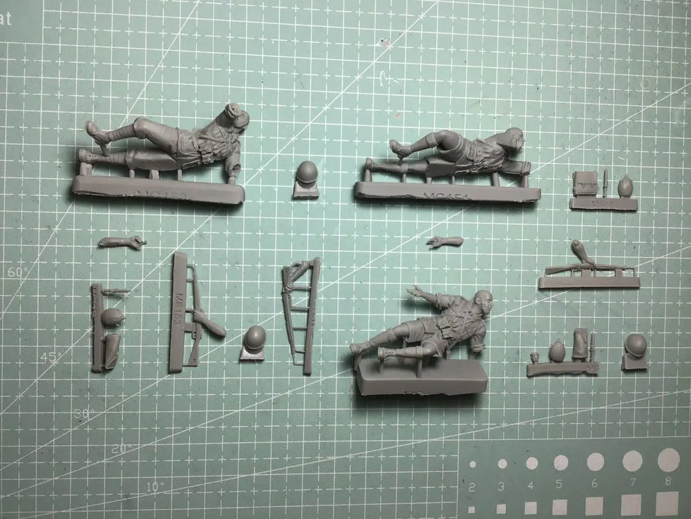 1/35 WWI Infantry Soldiers Combat Set, 10 Figures, Resin Model Figure Kit, Unassembled and Unpainted