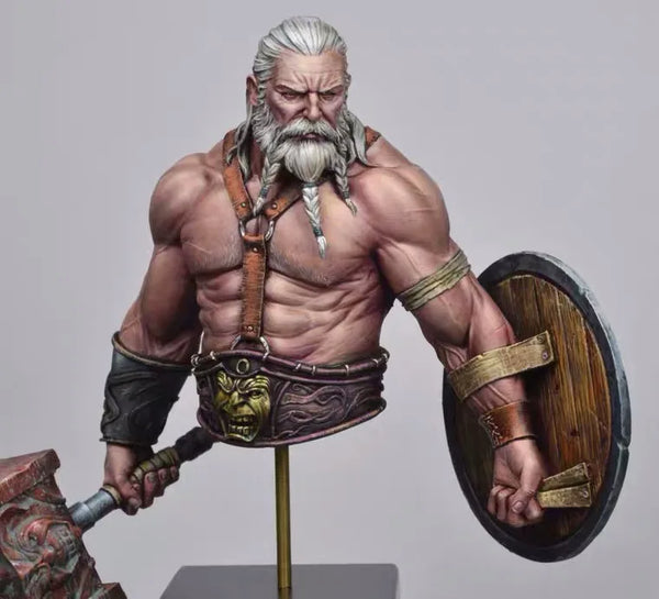 1/12 Medieval Norse Warrior, Resin Model Bust Kit, Mythology Theme, Unassembled and Unpainted