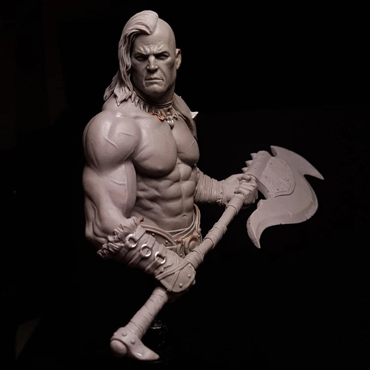 1/12 Solrak the Savage, Resin Model Bust Kit, Fantasy Theme, Unassembled and Unpainted