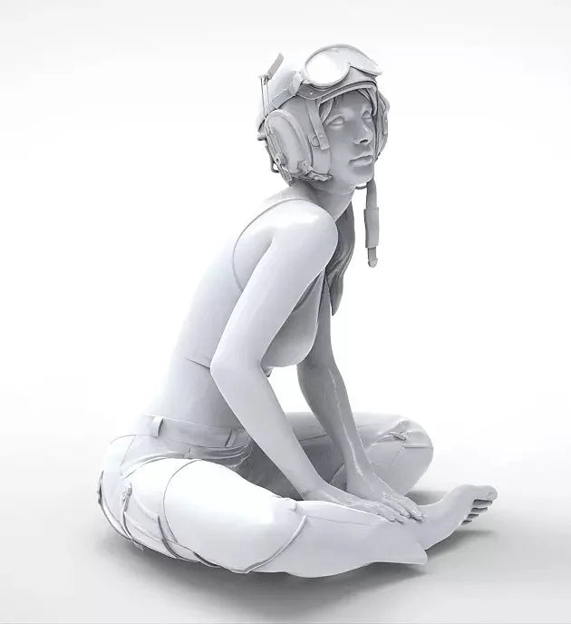 1/35 Post-Apocalyptic Survivor, Resin Model Figure Kit, Sci-Fi Theme, Unassembled and Unpainted