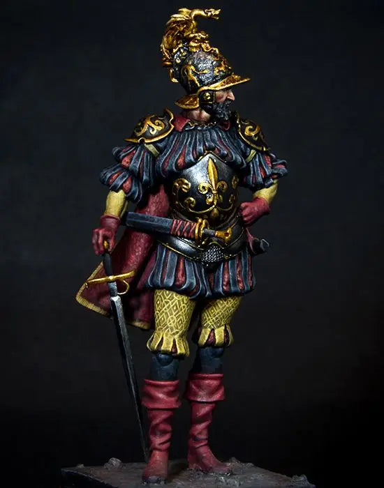 1/24 Ornate Fantasy Warrior, Resin Model Figure Kit, Fantasy Theme, Unassembled and Unpainted