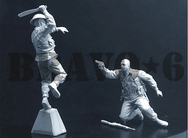 1/35 Cold War Fortification Bunker, 3 Figures, Resin Model Figure Kit, Unassembled and Unpainted