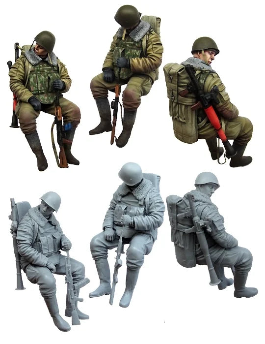 1/35 WWI British Rifle Team, 6 Figures, Resin Model Figure Kit, Unassembled and Unpainted