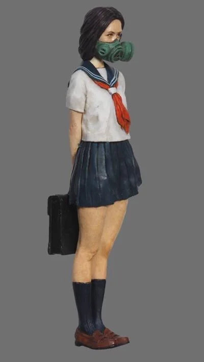 1/35 Masked Schoolgirl Sailor Uniform, Resin Model Figure Kit, Anime Theme, Unassembled and Unpainted