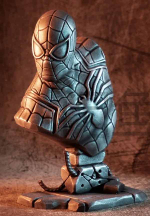100mm Superhero Armored Head, Resin Model Bust Kit, Unassembled and Unpainted