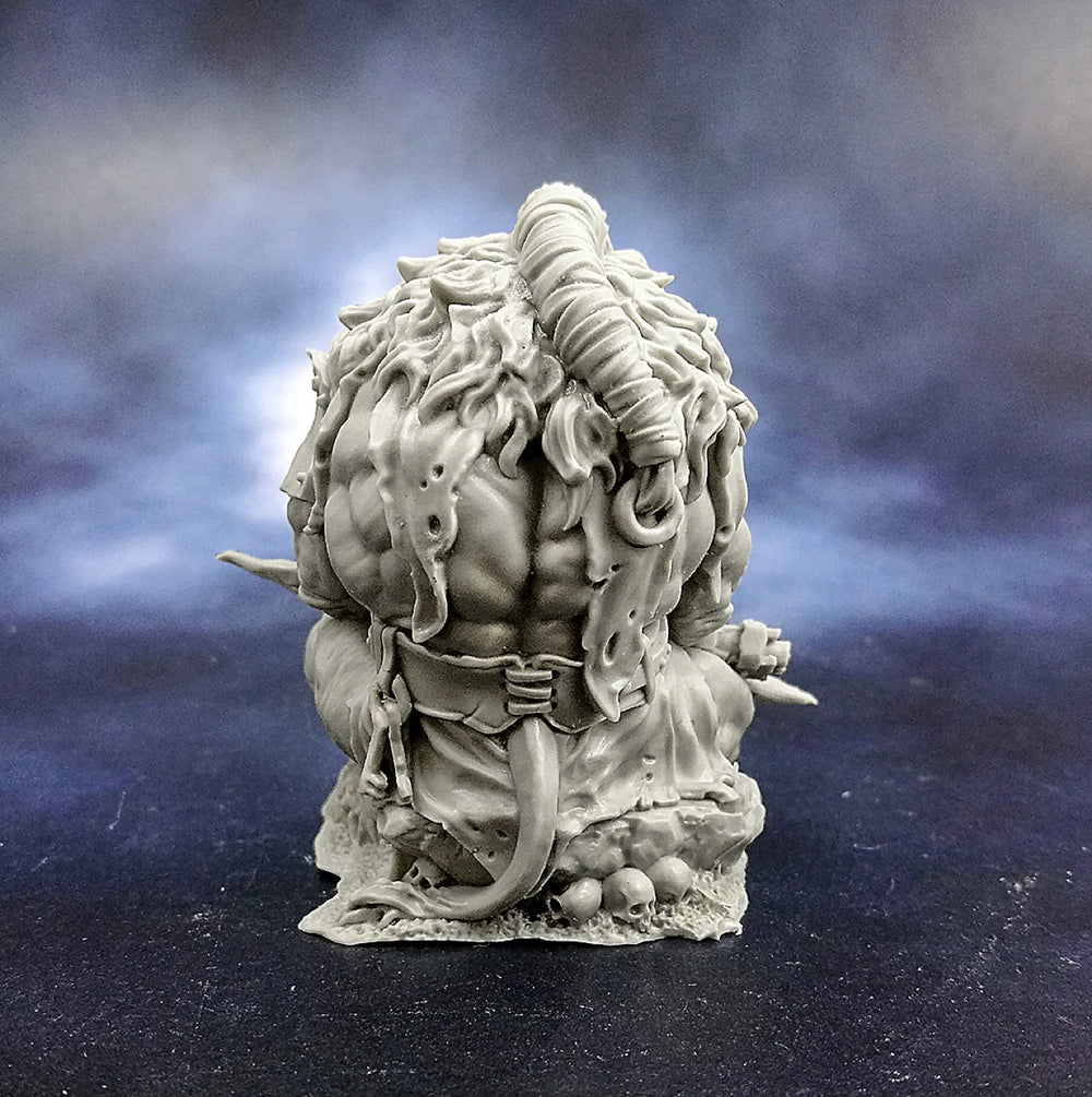 28mm Gothic Orc/Demon Chaos Creatures, 12 Figures, Resin Model Figure Kit, Fantasy Theme, Unassembled and Unpainted