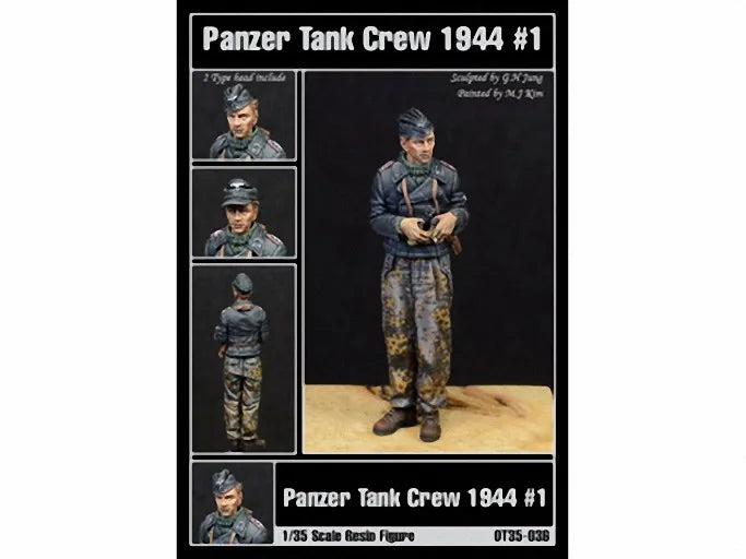 1/35 WWII German Panzer Crewman at Rest, Resin Model Figure Kit, Unassembled and Unpainted