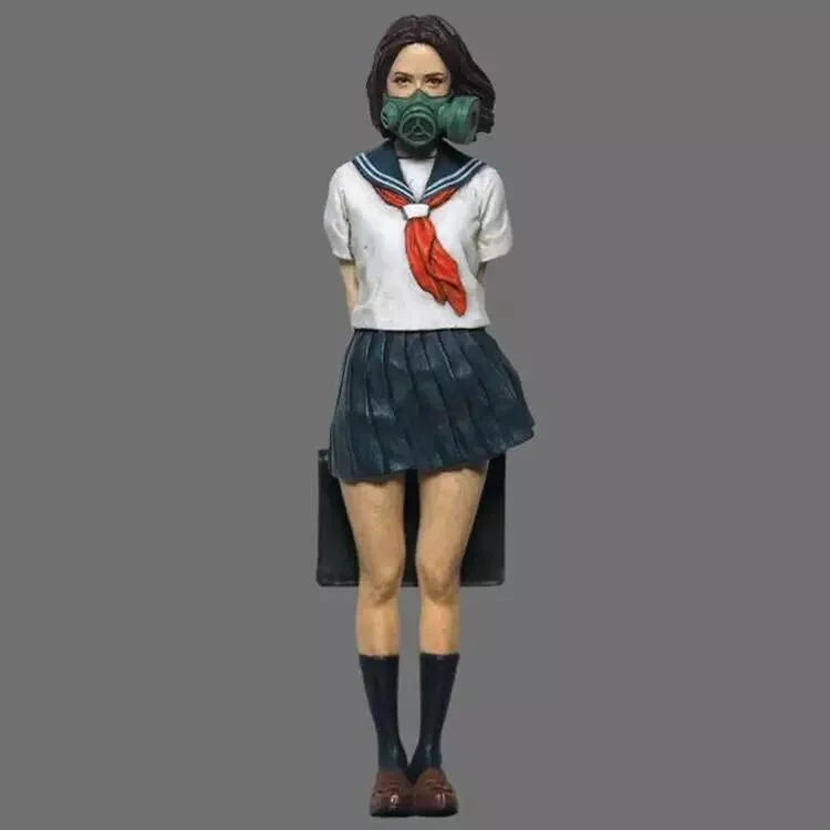 1/35 Masked Schoolgirl Sailor Uniform, Resin Model Figure Kit, Anime Theme, Unassembled and Unpainted