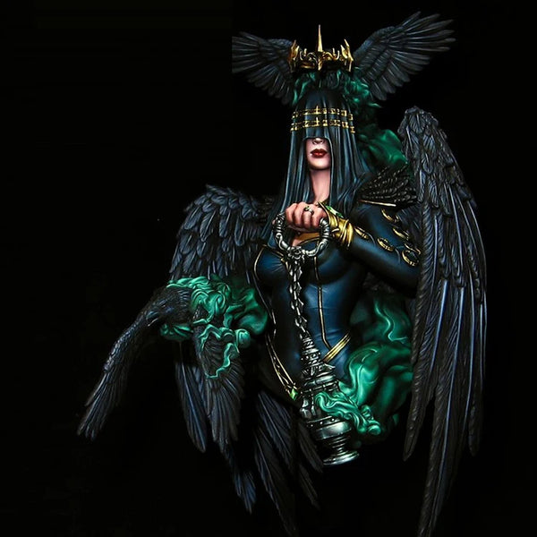 1/10 Raven Queen, Resin Model Bust Kit, Fantasy Theme, Unassembled and Unpainted