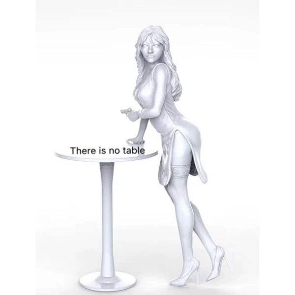 1/35 Female Pin-up, Resin Model Figure Kit, Unassembled and Unpainted