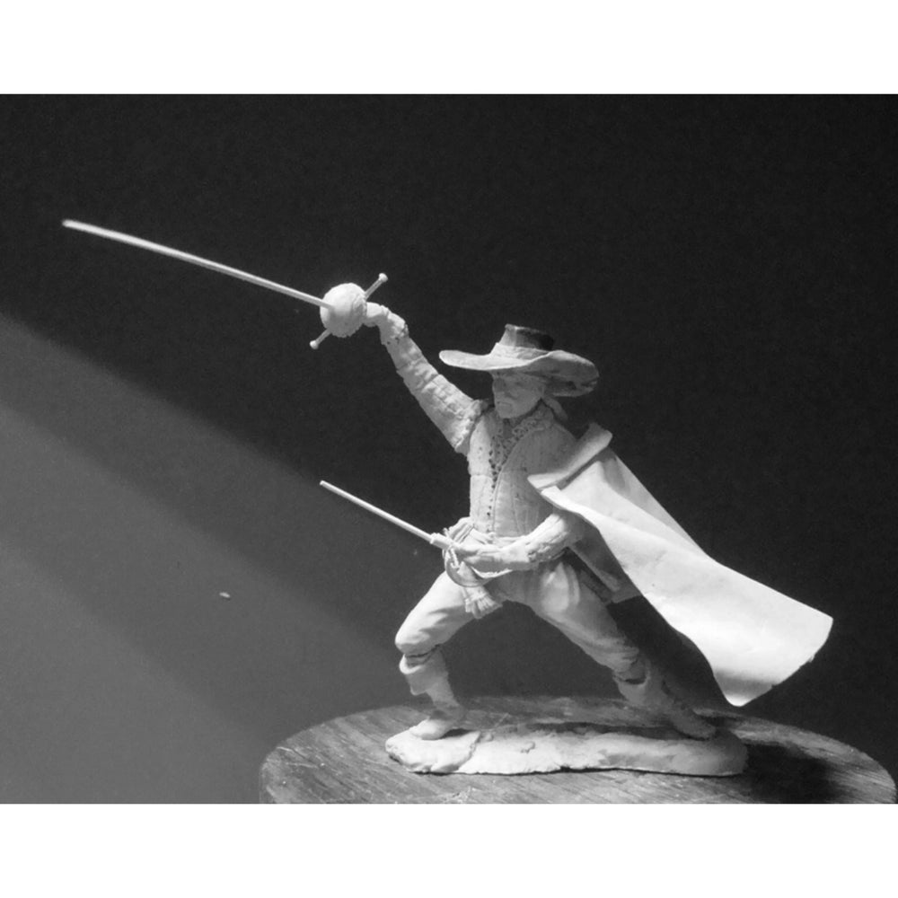 75mm Swordsman, Resin Model Figure Kit, Fantasy Theme, Unassembled and Unpainted