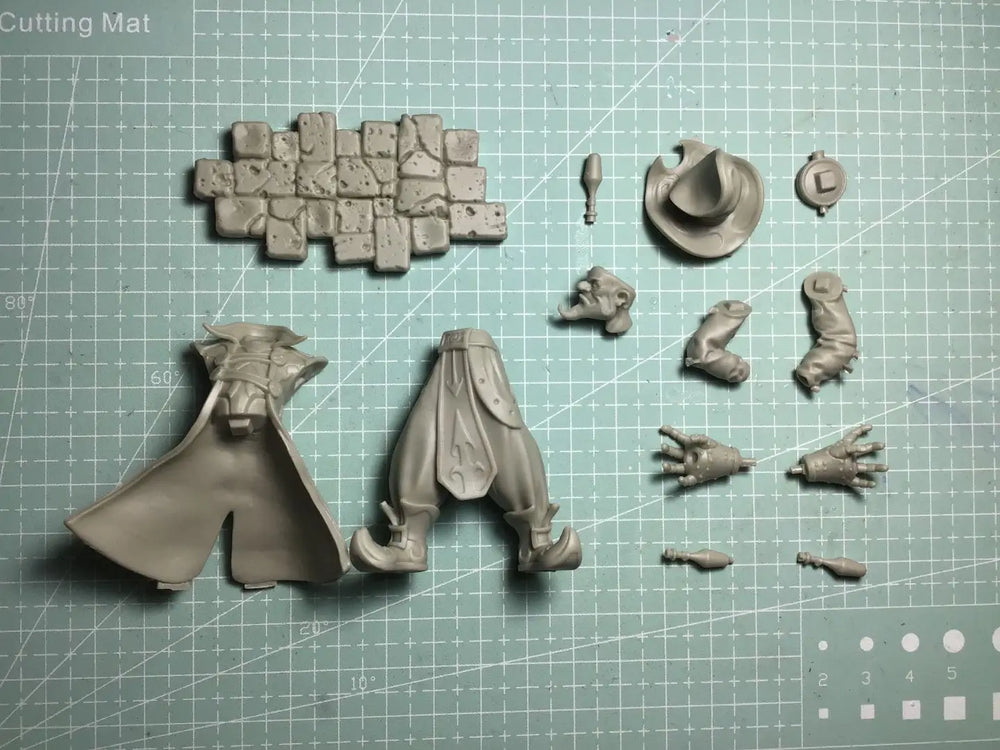 75mm Swashbuckler Pirate, Resin Model Figure Kit, Fantasy Theme, Unassembled and Unpainted