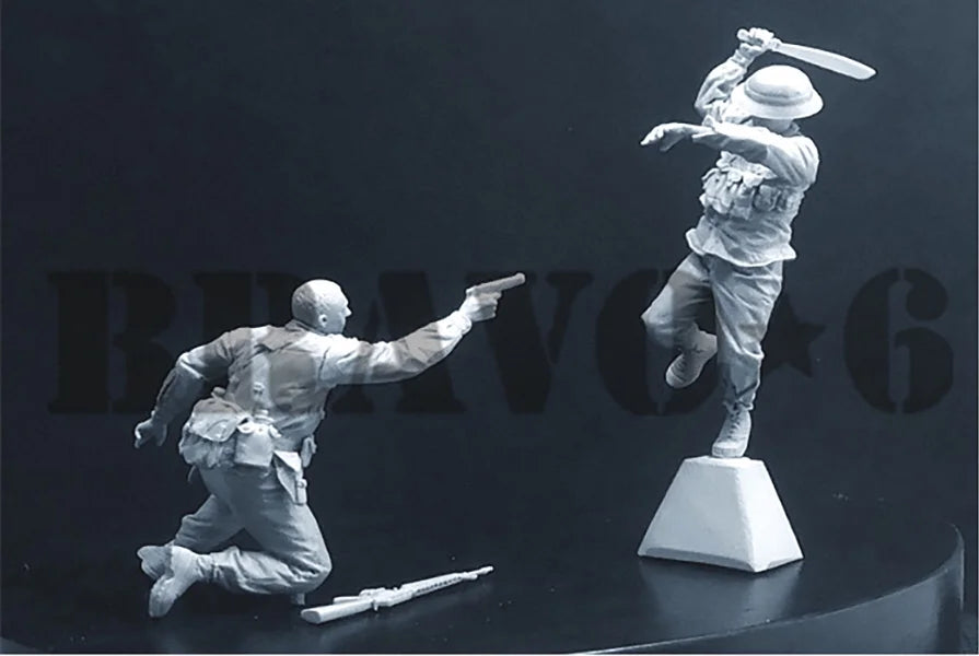 1/35 Cold War Fortification Bunker, 3 Figures, Resin Model Figure Kit, Unassembled and Unpainted