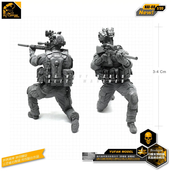1/35 Modern American Soldier, Resin Model Figure Kit, Unassembled and Unpainted