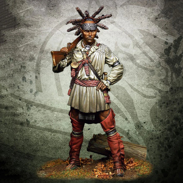 1/24 Ancient Dacian Warrior with Rayed Crown, Resin Model Figure Kit, Unassembled and Unpainted
