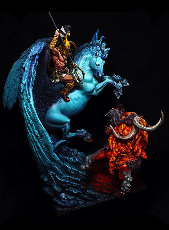 1/24 Winged Dragon Demon, Resin Model Figure Kit, Fantasy Theme, Unassembled and Unpainted