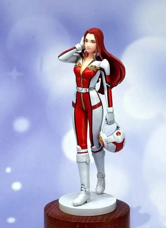 1/20 Red-Haired Anime Warrior in Tactical Combat Suit, Resin Model Figure Kit, Anime Theme, Unassembled and Unpainted