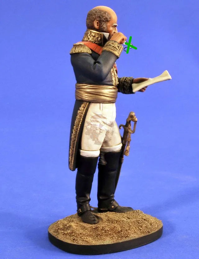 1/16 Napoleonic Officer Commanding with Spyglass, Resin Model Figure Kit, Unassembled and Unpainted