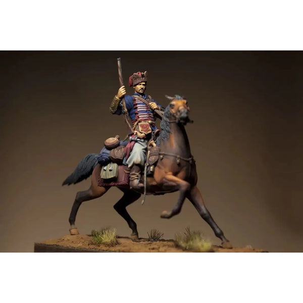 1/24 Winged Cavalry Officer, Resin Model Figure Kit, Fantasy Theme, Unassembled and Unpainted