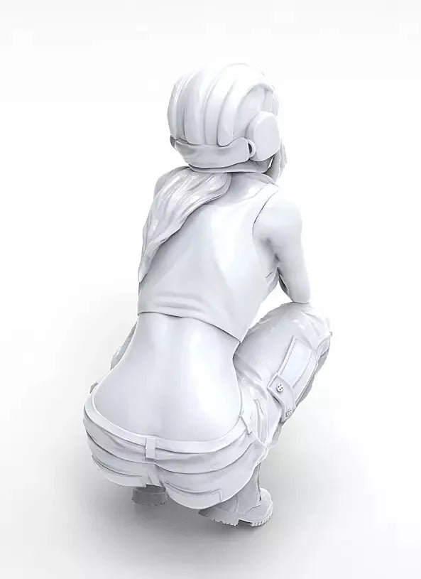 1/20 Crouching Fantasy Adventurer with Backpack, Resin Model Figure Kit, Anime Theme, Unassembled and Unpainted