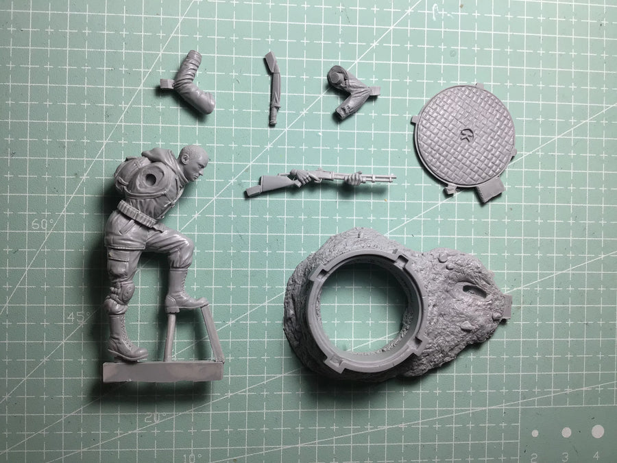 54Mm Resin Model Figure GK ， Unassembled and Unpainted Kit