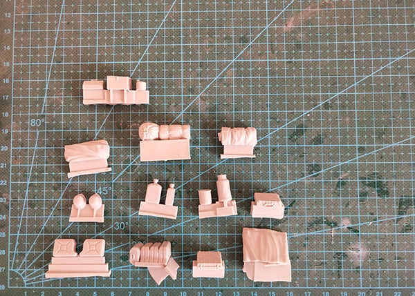 1/35 Modern Military Accessories, Resin Model Accessory Kit, Unpainted