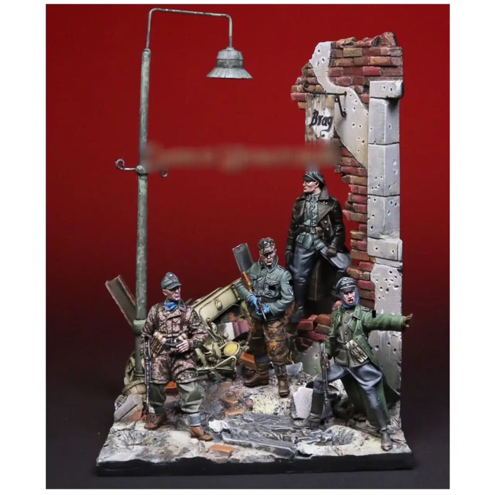 1/35 WWI Soldiers Entrenched, 6 Figures, Resin Model Diorama Kit, Unassembled and Unpainted