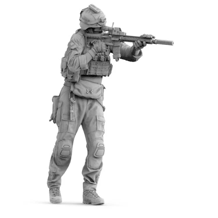 1/16 Modern US Tactical Operator Plate Carrier, Resin Model Figure Kit, Unassembled and Unpainted