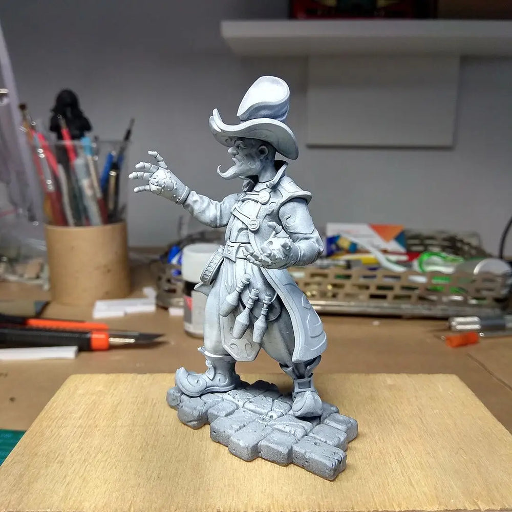 75mm Swashbuckler Pirate, Resin Model Figure Kit, Fantasy Theme, Unassembled and Unpainted