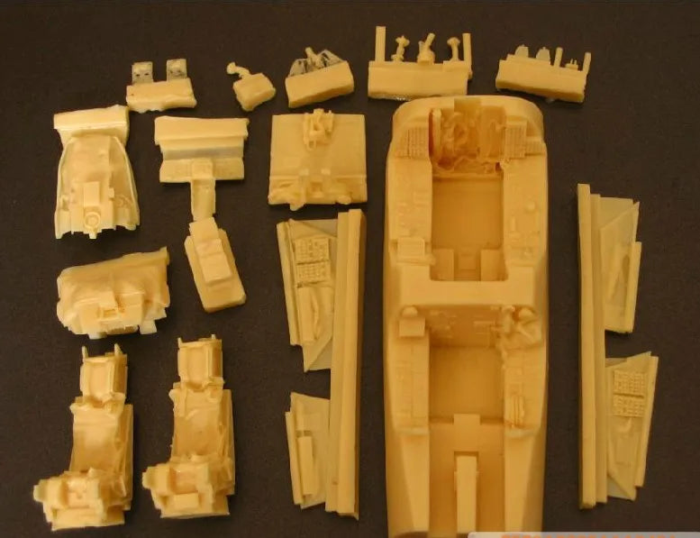 1/48 WWII Military Aircraft Tail Assembly, Resin Model Aircraft Kit, Unassembled and Unpainted