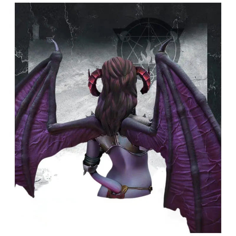 1/12 Succubus Demon, Resin Model Bust Kit, Fantasy Theme, Unassembled and Unpainted