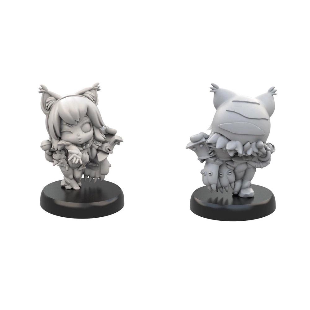 28mm Female Warriors, 8 Figures, Resin Model Figure Kit, Fantasy Theme, Unassembled and Unpainted