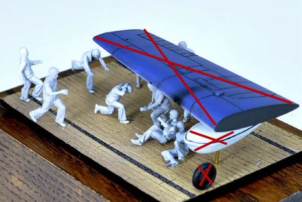 1/72 Architectural, 10 Figures, Resin Model Diorama Kit, Unassembled and Unpainted