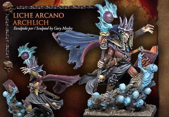 Lich Warrior, Resin Model Figure Kit, Fantasy Theme, Unassembled and Unpainted