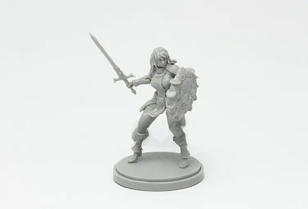 30mm Sword Warrior, Resin Model Figure Kit, Fantasy Theme, Unassembled and Unpainted