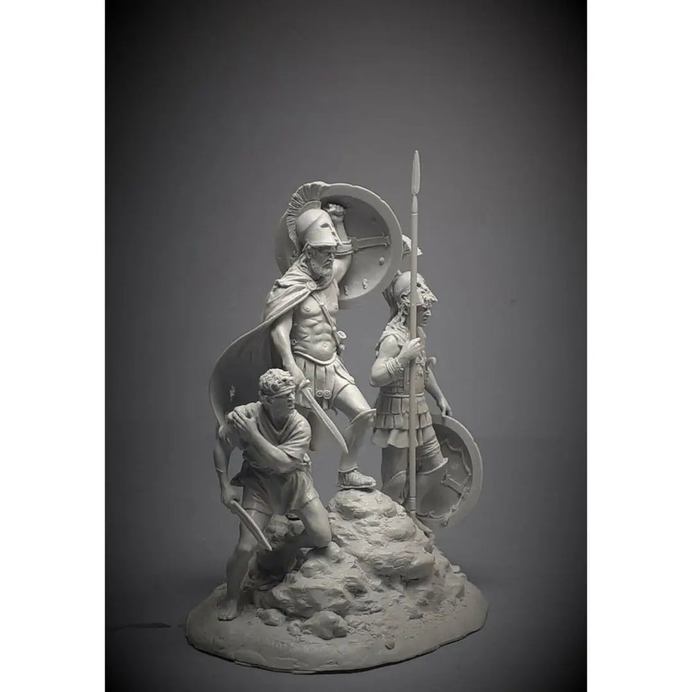 54mm Napoleonic Warrior, Resin Model Figure Kit, Military Theme, Unassembled and Unpainted