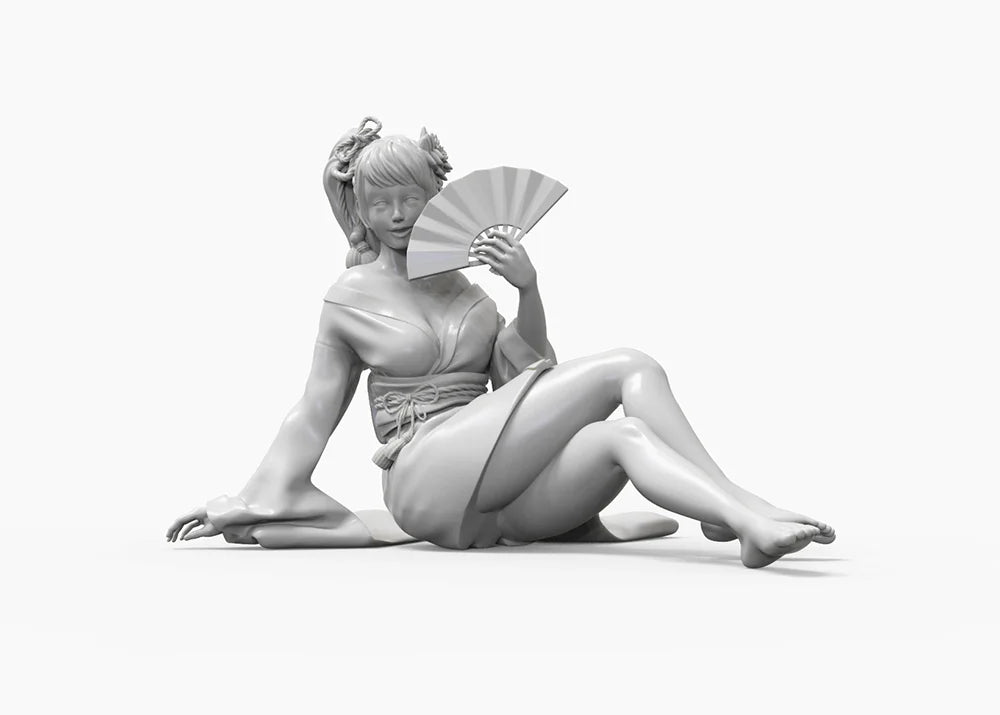 1/24 Anime Pin-up Female, Resin Model Figure Kit, Unassembled and Unpainted