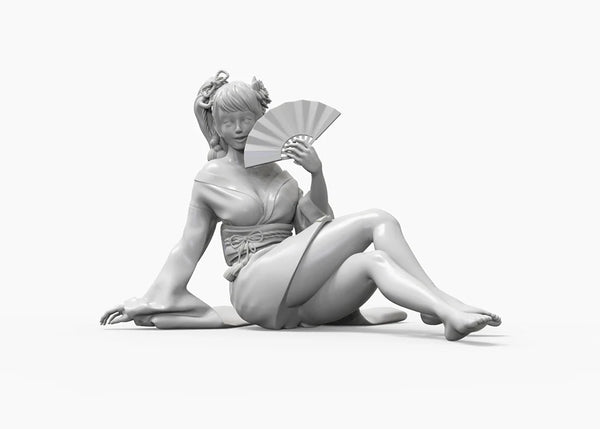1/24 Anime Pin-up Female, Resin Model Figure Kit, Unassembled and Unpainted