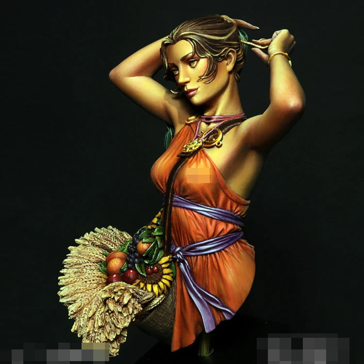 1/10 Summer Fantasy Female, Resin Model Bust Kit, Unassembled and Unpainted