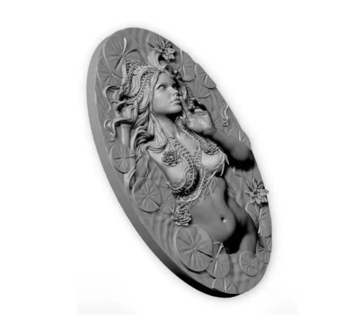 100mm Female Forest Nymph, Resin Model Bust Kit, Unassembled and Unpainted